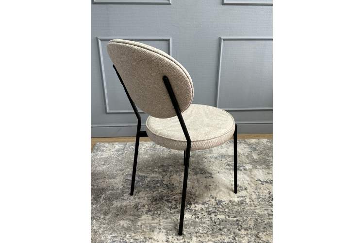 Комплект стульев 2шт KENNER 301SD черный/бежевый микробукле-5