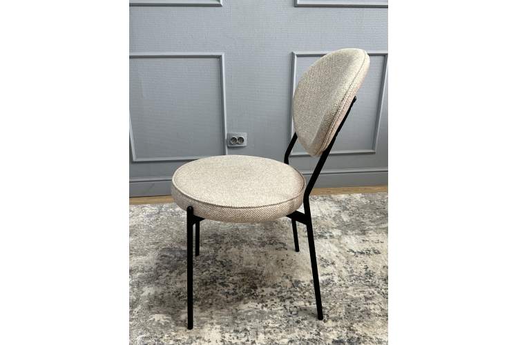 Комплект стульев 2шт KENNER 301SD черный/бежевый микробукле-8