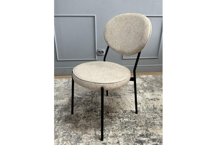 Комплект стульев 2шт KENNER 301SD черный/бежевый микробукле-9