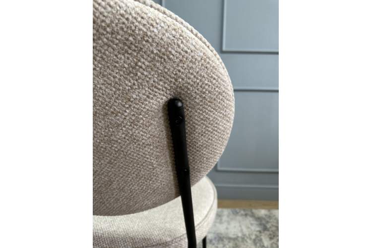 Комплект стульев 2шт KENNER 301SD черный/бежевый микробукле-15