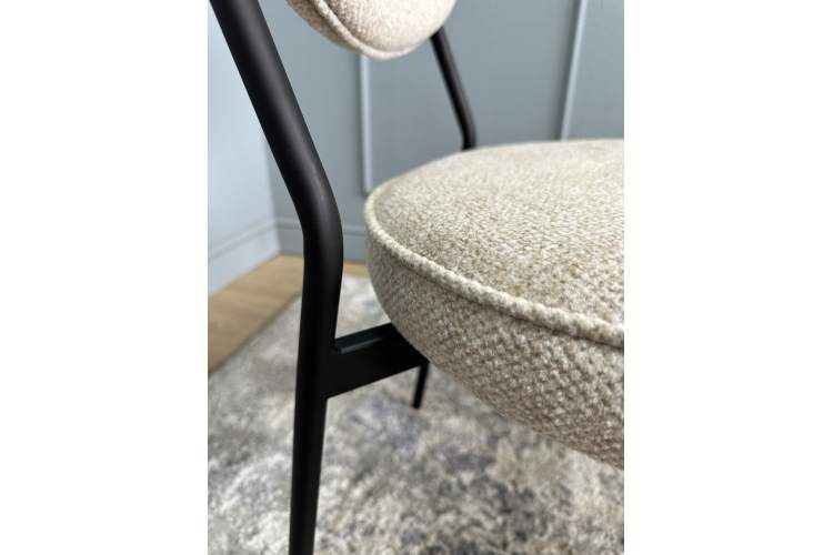 Комплект стульев 2шт KENNER 301SD черный/бежевый микробукле-17