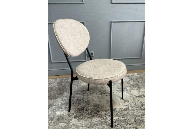 Комплект стульев 2шт KENNER 301SD черный/бежевый микробукле-18