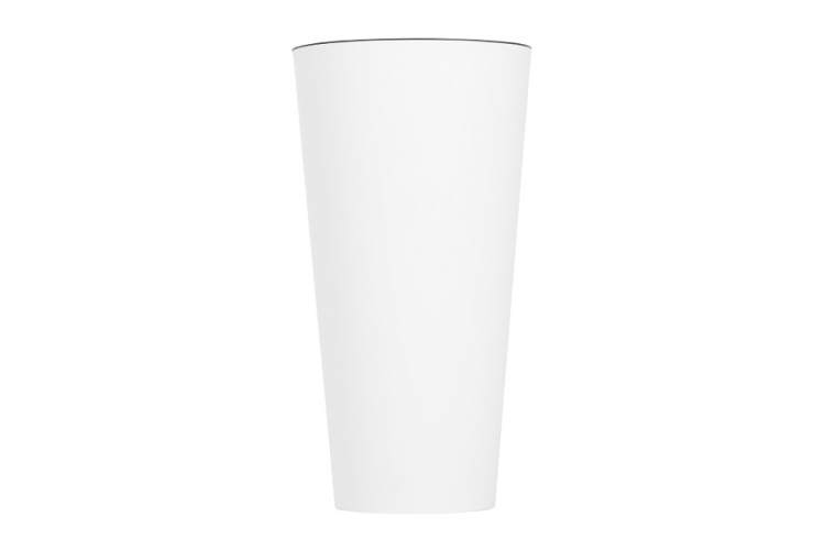 Кашпо для цветов Prosperplast Tubus Slim 27+15л, белый