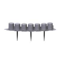 Бордюр садовый Prosperplast Palisada 6см/4,05м, серый