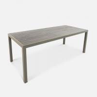 Стол Quadro 2300х990 wood Алюминий RAL 9007