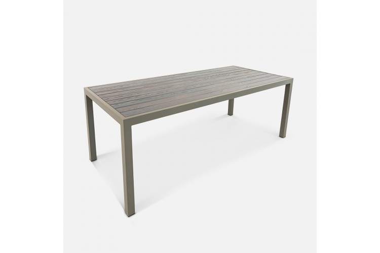 Стол Quadro 2300х990 wood Алюминий  RAL 9007