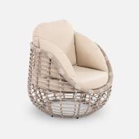 Кресло Lotus Искусственный ротанг Jamaica beige RAL 1019