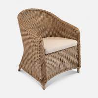 Кресло Primo Искусственный ротанг SUN membrane сappucino RAL 8011