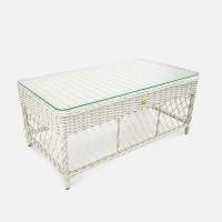 Стол Impero 1130х630 СТ журнальный Искусственный ротанг RAL 1013