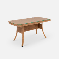 Стол Grand Primo 1530х830 СТ Искусственный ротанг RAL 8011