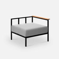 Модуль Ratio wood правый Алюминий Zimmy 993 RAL 9005