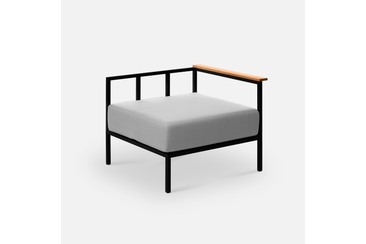 Модуль Ratio wood правый Алюминий Zimmy 993 RAL 9005