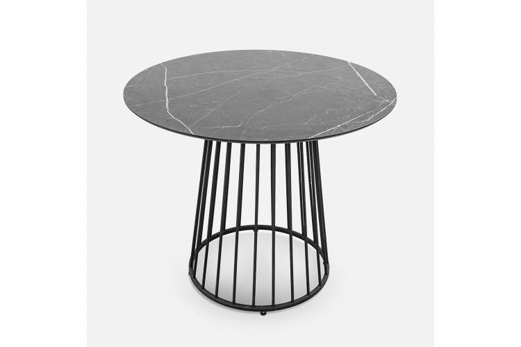 Стол Patio D900 HPL Искусственный ротанг  RAL 9005