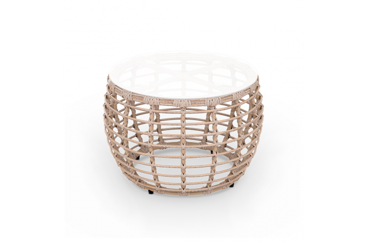 Стол Lotus D630 СТ кофейный Ирбис, RAL 1019, CT.Белый сатин