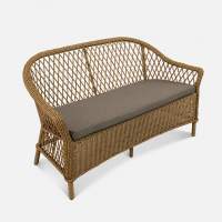 Диван Nova 2ps Искусственный ротанг Mossle 295 RAL 8011