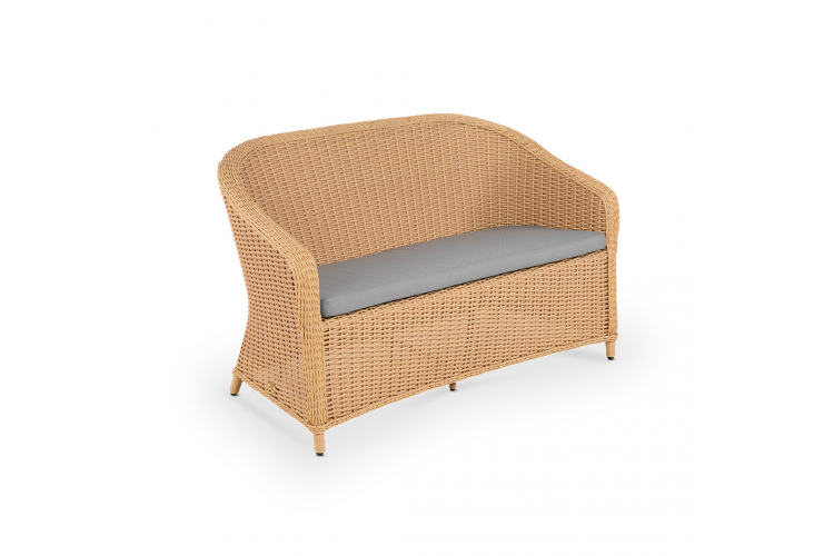 Диван Grand Primo 2ps Индийское дерево,RAL 1013, Mossle 990