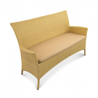 Диван Kipr 2ps Индийское дерево, RAL 1014, Oxford 600D PU beige