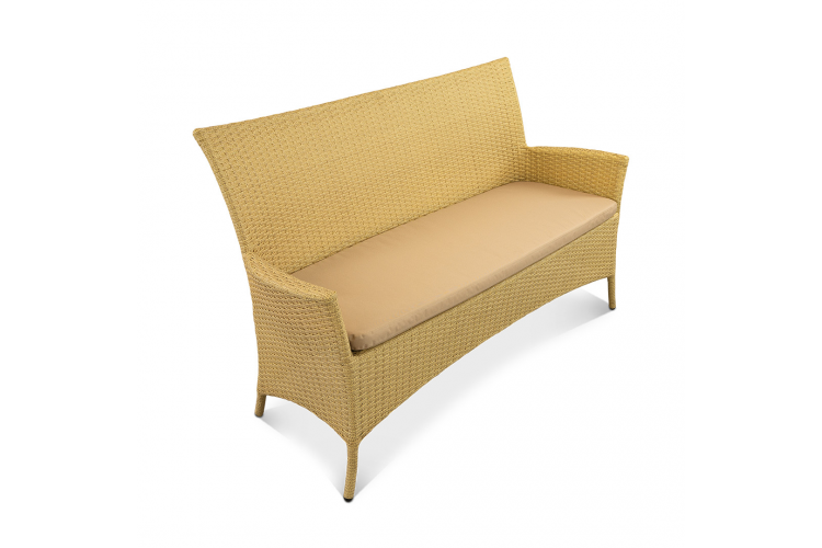 Диван Kipr 2ps Индийское дерево, RAL 1014, Oxford 600D PU beige