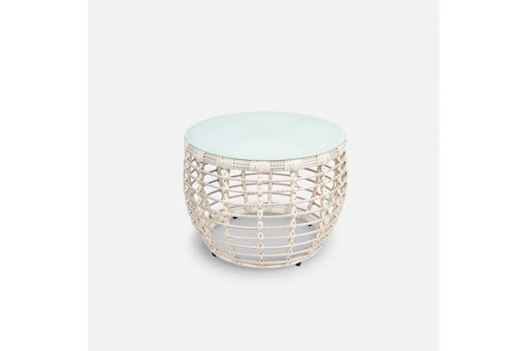 Стол Lotus D630 СТ кофейный Искусственный ротанг  RAL 1013