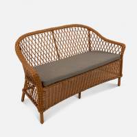 Диван Nova 2ps Искусственный ротанг Mossle 295 RAL 8011