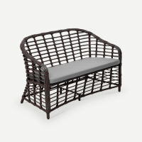 Диван Miro 2ps Искусственный ротанг Mossle 990 RAL 8017