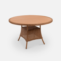 Стол Primo D1250 ДПК Искусственный ротанг RAL 8011