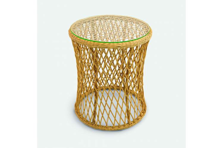 Стол Nova D650 СТ Искусственный ротанг  RAL 1014