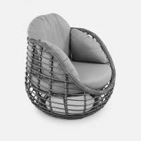 Кресло Lotus Шоколад Металлик, RAL 8017, Jamaica grey