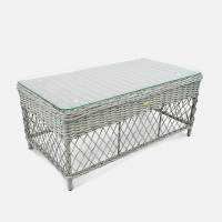 Стол Impero 1130х630 СТ журнальный Искусственный ротанг RAL 9007