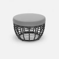 Пуф Lotus Шоколад Металлик, RAL 8017, Jamaica grey