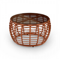 Стол Lotus D780 СТ кофейный Африканский закат, RAL 8023, CT.Бронза