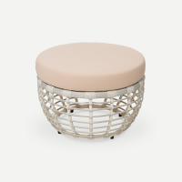 Пуф Lotus Искусственный ротанг Jamaica beige RAL 1013