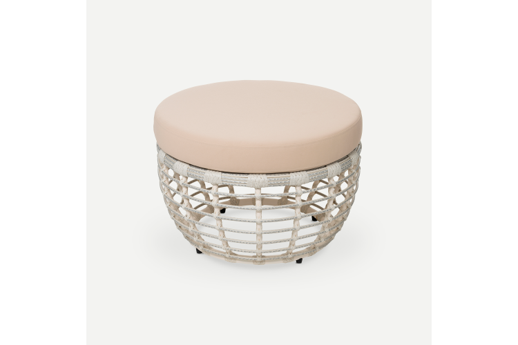 Пуф Lotus Искусственный ротанг Jamaica beige RAL 1013