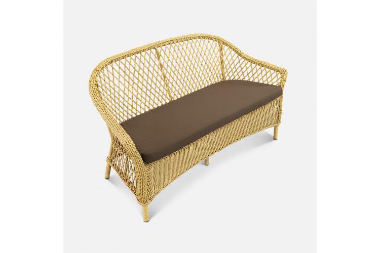 Диван Nova 2ps Искусственный ротанг  RAL 1013