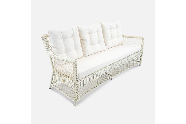 Диван Impero 3ps Искусственный ротанг Mossle 100 Доминикана RAL 1013