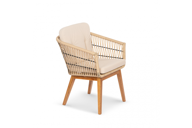 Стул Letto Индийское дерево, RAL 9005 Jamaica beige, Ясень. Тик - 1/2