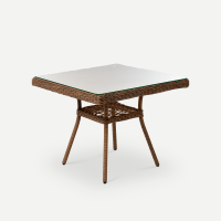 Стол Impero 950х950 СТ Искусственный ротанг RAL 8011