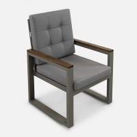 Кресло Quadro Алюминий Calista 10 RAL 9007