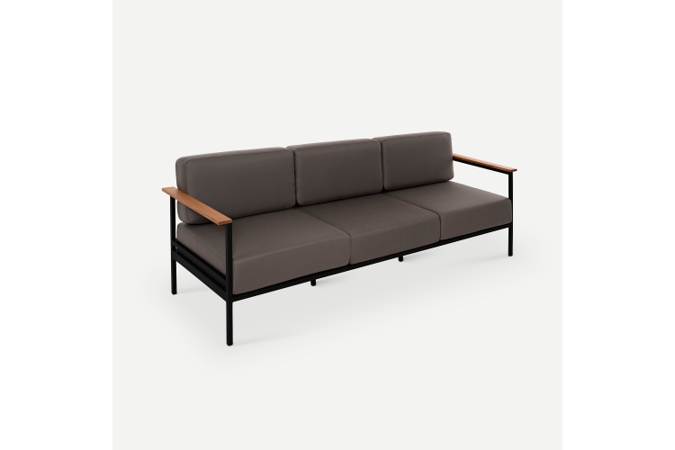 Диван Ratio wood 3ps Алюминий Zimmy 296 RAL 9005