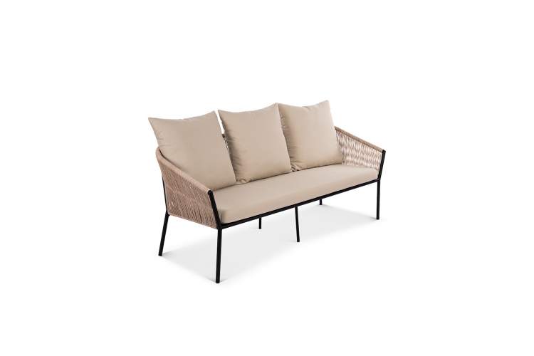 Диван Patio 3ps Искусственный ротанг Zimmy 162 RAL 9005