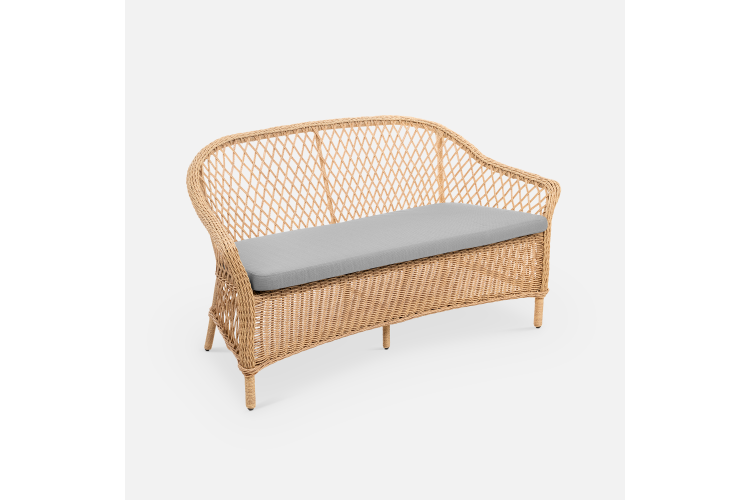 Диван Nova 2ps Искусственный ротанг Mossle 990 RAL 1013