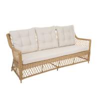 Диван Impero 3ps Искусственный ротанг Mossle 100 Индийское дерево RAL 1000