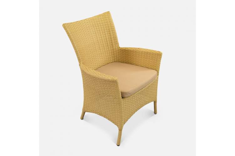 Кресло Kipr Искусственный ротанг Oxford 600D PU beige RAL 1014