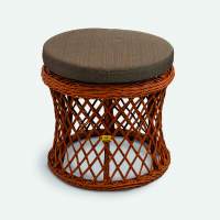 Пуф Nova Искусственный ротанг Mossle 295 RAL 8023