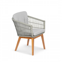 Стул Letto Лунный свет, RAL 7030 Jamaica silver, Ясень. Тик - 1/2