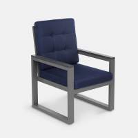 Кресло Quadro Алюминий Calista 8 RAL 9007