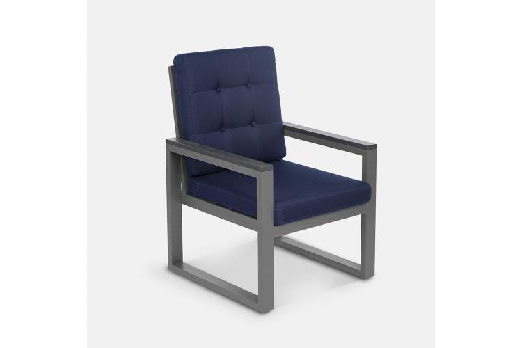 Кресло Quadro Алюминий Calista 8 RAL 9007