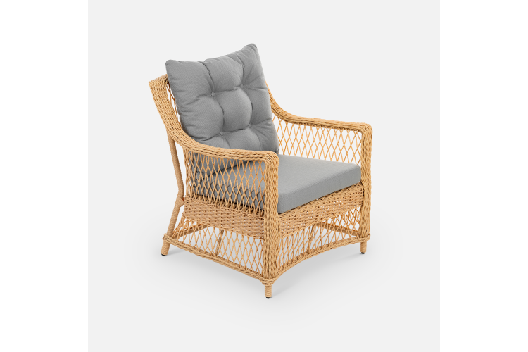 Кресло Impero Искусственный ротанг Mossle 990 RAL 1014