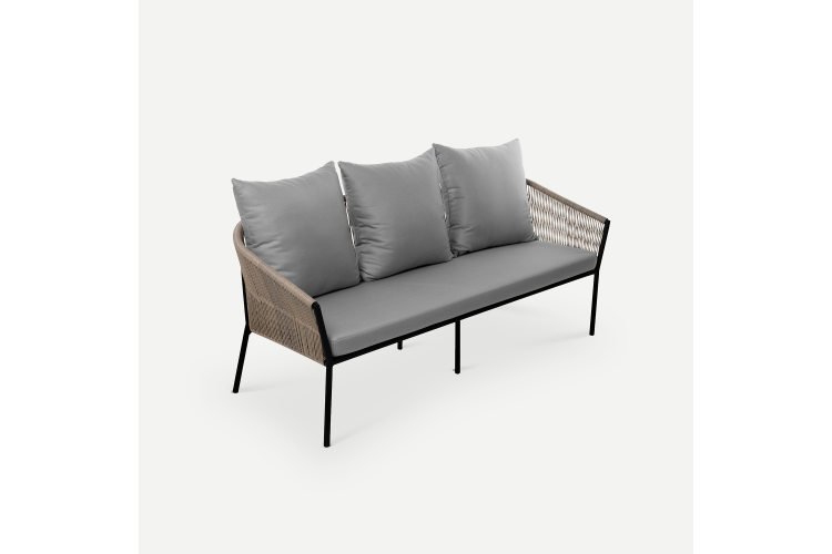 Диван Patio 3ps Искусственный ротанг Zimmy 993 RAL 9005