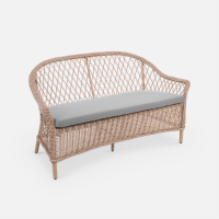 Диван Nova 2ps Искусственный ротанг Mossle 990 RAL 1019